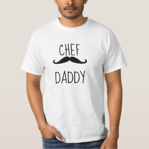 T-shirt Chef papa avec mustach