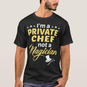 T-shirt Chef privé cuisinier cuisinier cuisiné