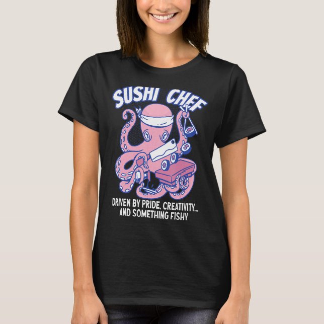 T-shirt Chef sushi conduit par Fierté Créativité et Someth (Devant)