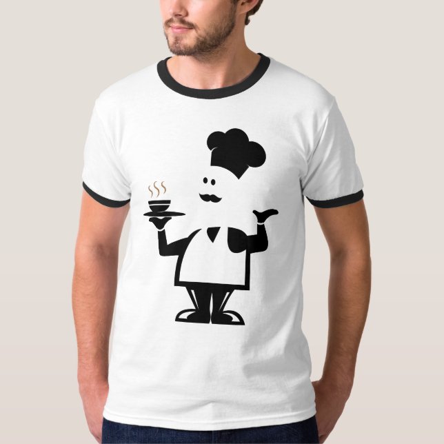 T-shirt Chef tenant un bol de soupe (Devant)