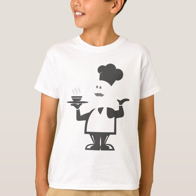 T-shirt Chef tenant un bol de soupe (Devant)