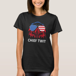T-shirt Chef Twi Merica Eagle drapeau américain Chef Twit