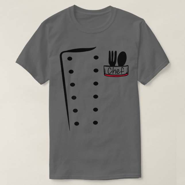 T-shirt chef uniforme drôle costume de cuisine 49 (Design devant)