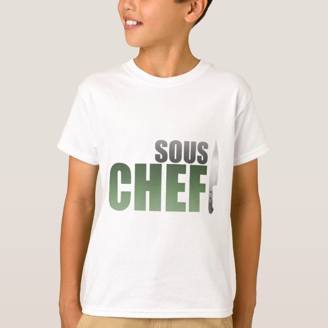 T-shirt Chef vert de Sous (Devant)