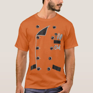 T-shirt Chef Veste Uniforme Faux Funny Co