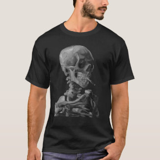 T-shirt Chef vintage A Skeleton Van Gogh Skull-Van Gogh