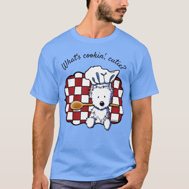 T-shirt Chef Westie KiniArt (Devant)