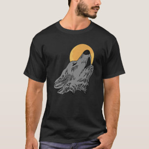 T-shirt Chef Wolf design art prédateur visage empreinte av