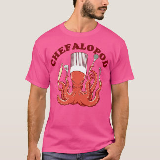 T-shirt Chefalopod Octopus Chef cuisine