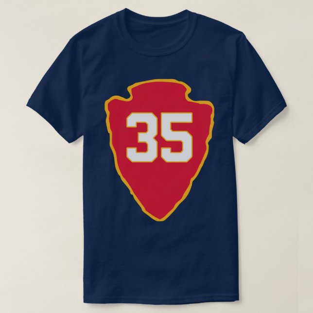 T-shirt Chefs de la ville de Kansas Christian Okoye RB (Design devant)