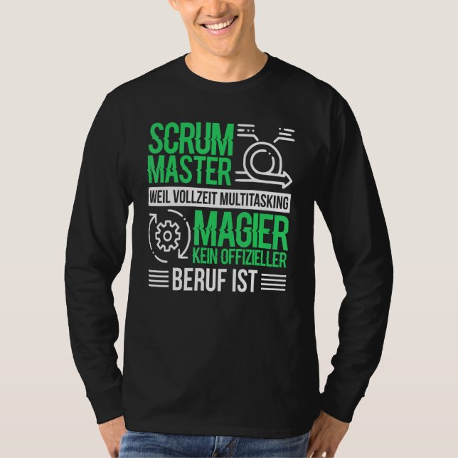 T-shirt Chefs de marionnette de logiciel Agile Scrum Maste (Devant)