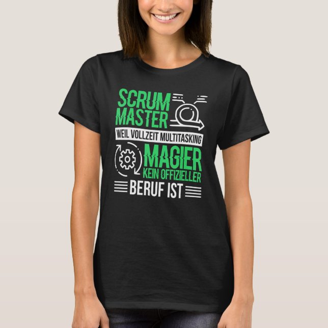 T-shirt Chefs de marionnette de logiciel Agile Scrum Maste (Devant)