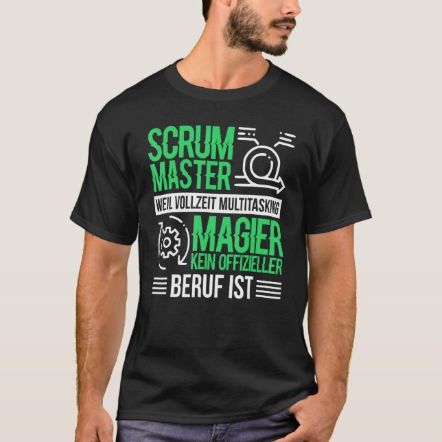 T-shirt Chefs de marionnette de logiciel Agile Scrum Maste (Devant)