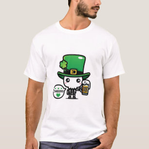 T-shirt Chefs Skeleton Leprechaun