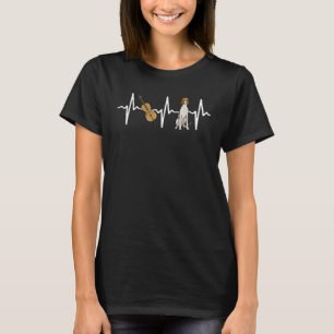 T-shirt Chello Irish Terrier Heartbeat Chien