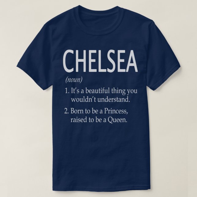 T-shirt Chelsea Nom Cadeau 6 (Design devant)