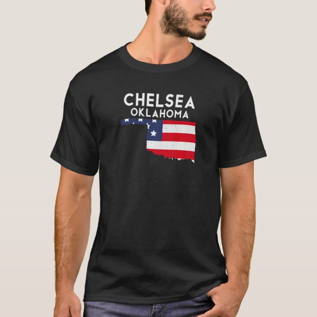 T-shirt Chelsea USA State America Travel Oklahoman Premium (Devant)
