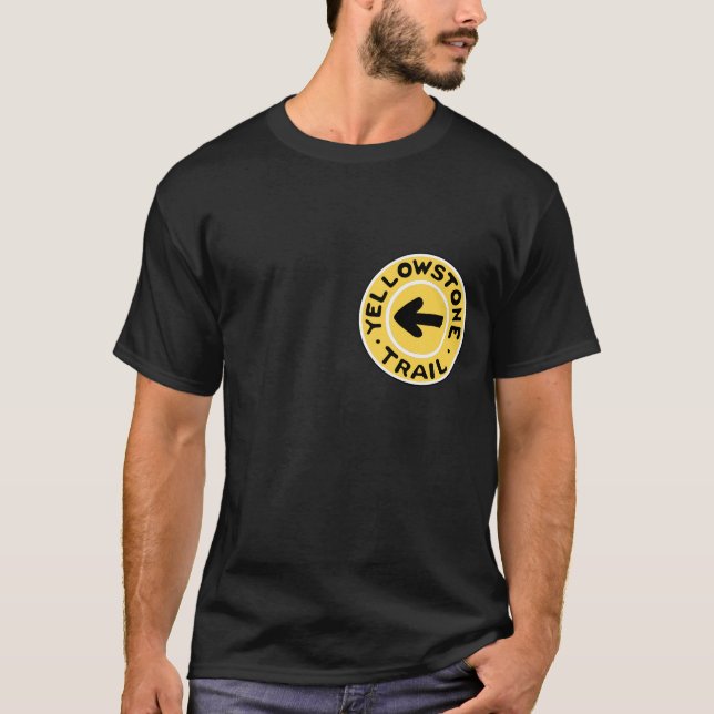 T-shirt Chemin automobile national de Yellowstone (Devant)