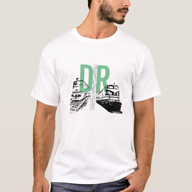T-shirt Chemin de fer allemand DDR Design (Devant)