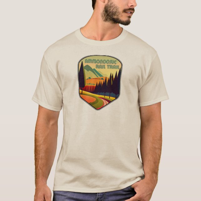 T-shirt Chemin de fer Ammonoosuc New Hampshire Coloris (Devant)
