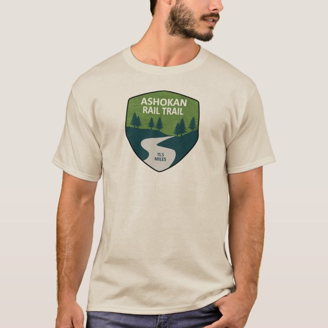 T-shirt Chemin de fer Ashokan New York (Devant)