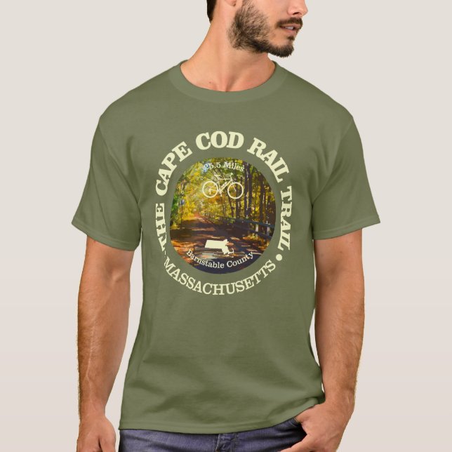 T-shirt Chemin de fer Cape Cod (vélo c) (Devant)
