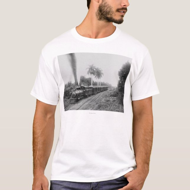 T-shirt Chemin de fer central américain de casserole au (Devant)