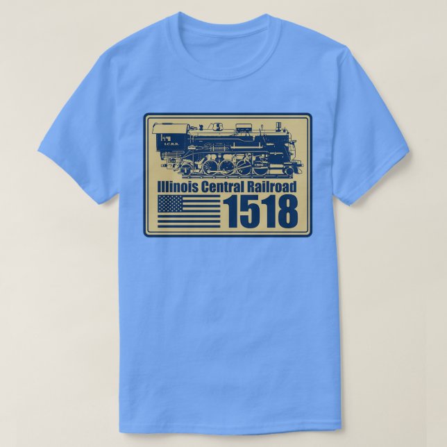 T-shirt Chemin de fer central Illinois 1518 (Design devant)