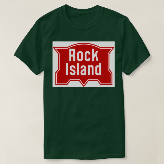 T-shirt Chemin de fer de Rock Island (Design devant)