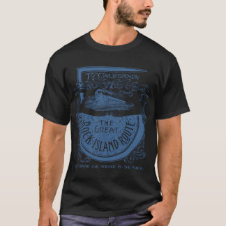 T-shirt Chemin de fer de Rock Island vers la Californie en