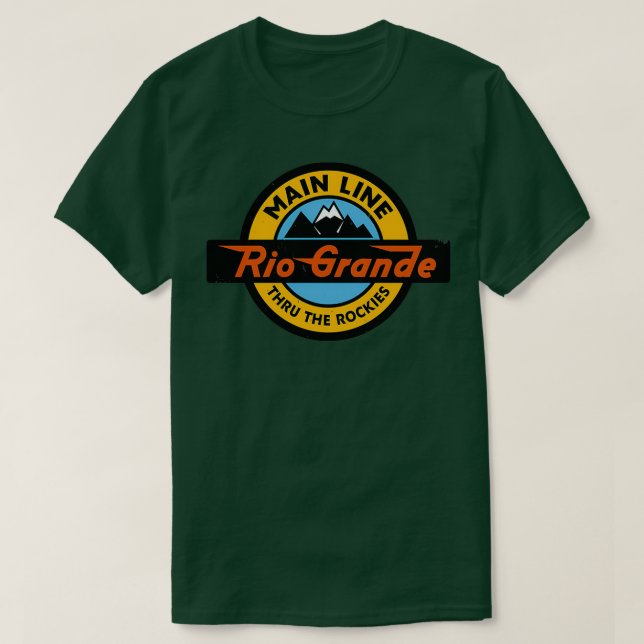 T-shirt Chemin de fer Denver et Rio Grande Western (Design devant)
