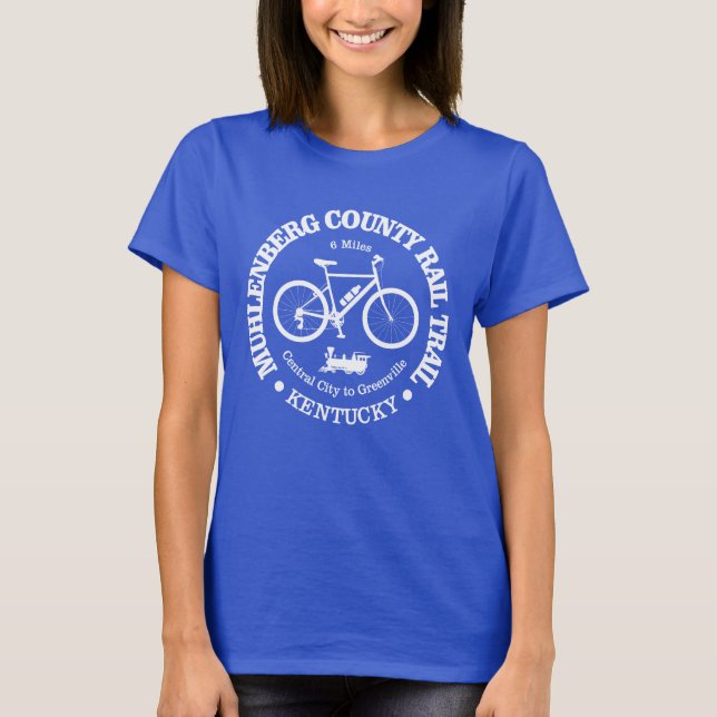 T-shirt Chemin de fer du comté de Muhlenberg (cyclisme) (Devant)