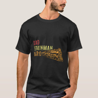 T-shirt Chemin de fer du conducteur de train papa Trainman