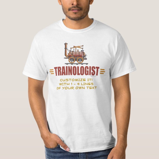 T-shirt Chemin de fer humoristique (Devant)
