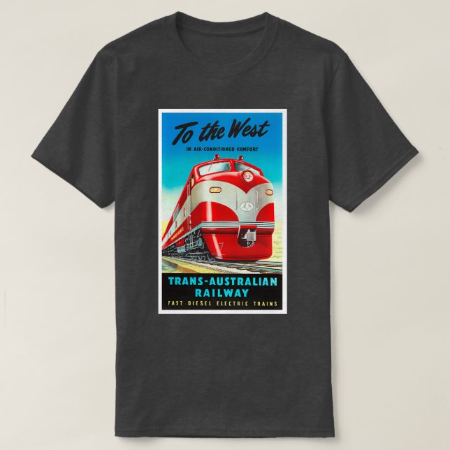 T-shirt Chemin de fer transaustralien (Design devant)