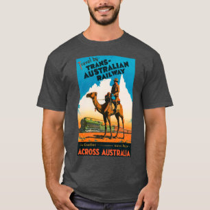 T-shirt Chemin de fer transaustralien vintage en Australie