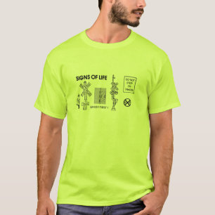 T-shirt Chemin de fer Traversant les panneaux de sauvetage