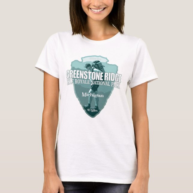 T-shirt Chemin de la crête de Greenstone (flèche T) (Devant)
