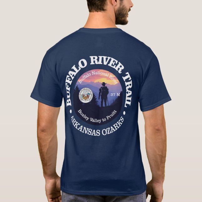 T-shirt Chemin de la rivière Buffalo (rd2) (Dos)