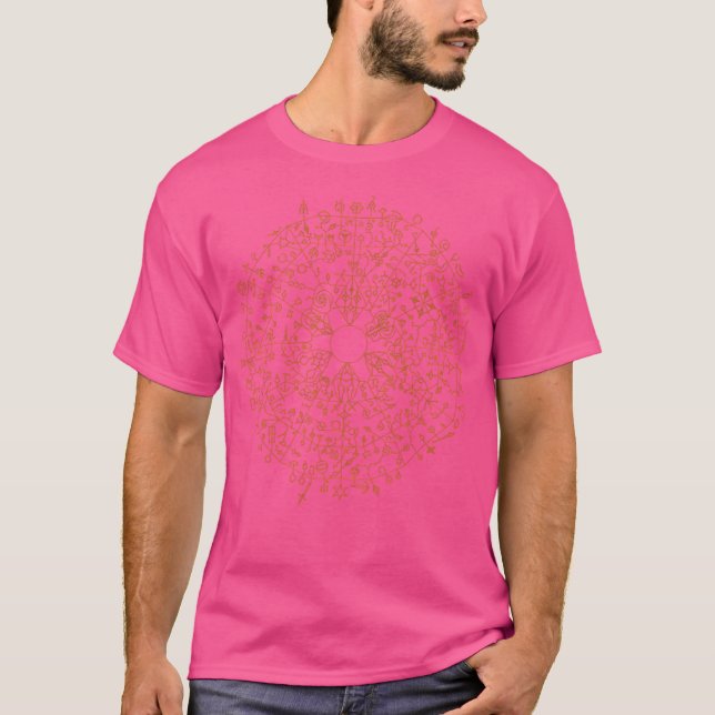 T-shirt Chemin De L'Exil 2 Passif Arbre De Compétences (Or (Devant)