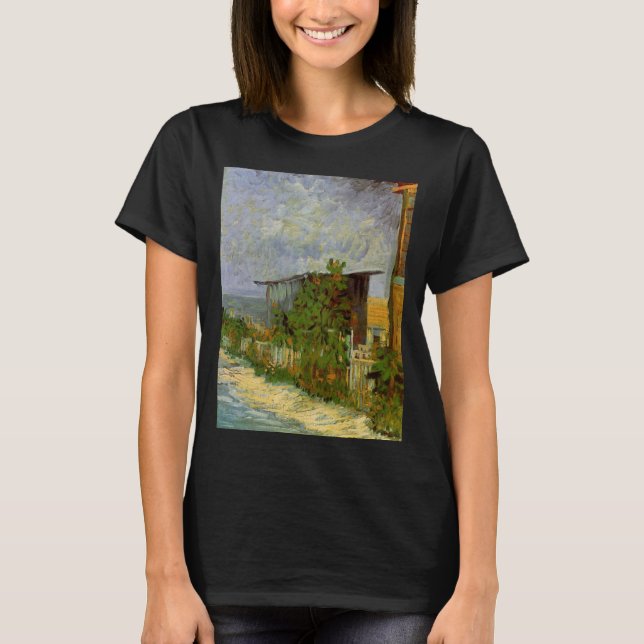 T-shirt Chemin de Montmartre et Tournesols par Vincent van (Devant)