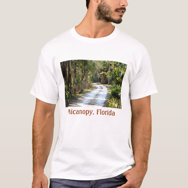T-shirt Chemin de terre dans Micanopy, la Floride (Devant)