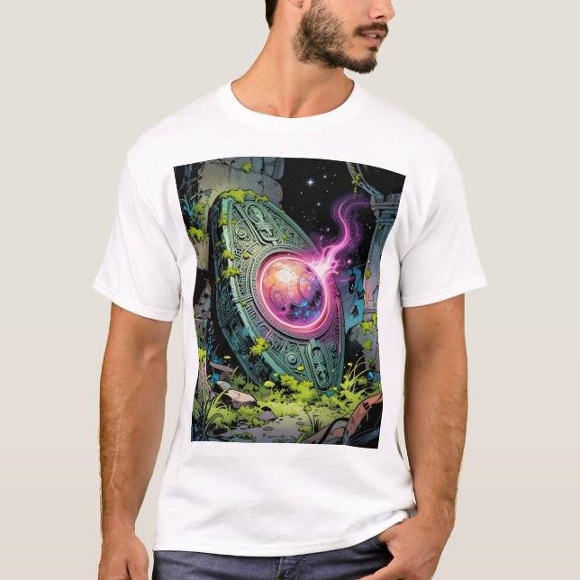 T-shirt Chemin des étoiles – Voyage à travers l'univers. (Devant)