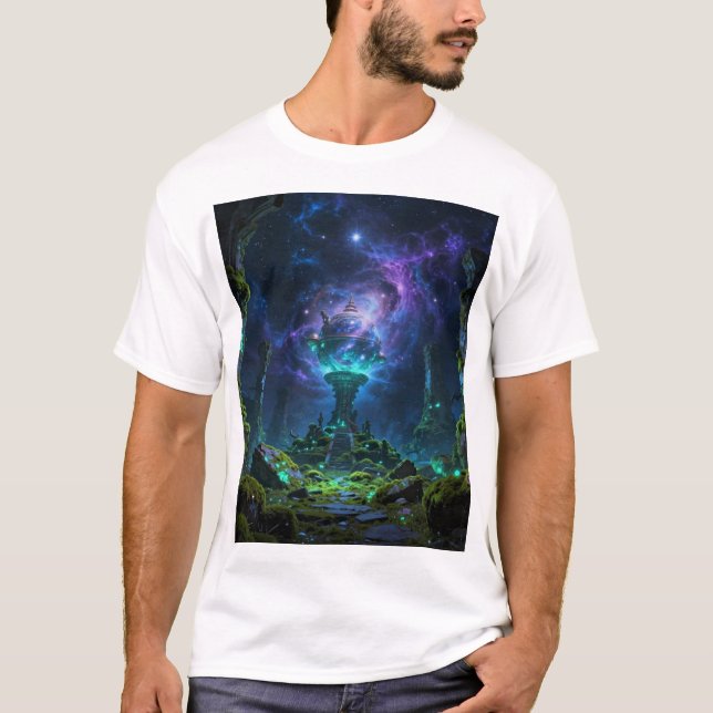 T-shirt Chemin des étoiles – Voyage à travers l'univers (Devant)