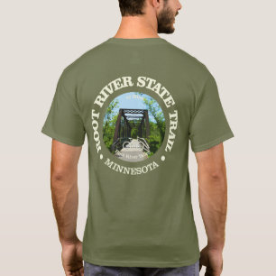 T-shirt Chemin d'état de la rivière Root (cyclisme c)