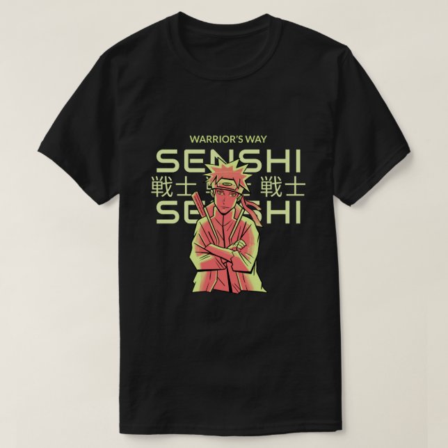 T-shirt chemin du guerrier senshi (Design devant)