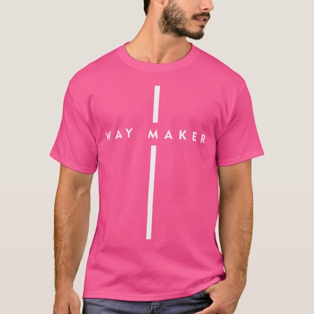 T-shirt Chemin Maker Jésus Croix Foi chrétienne Hommes Fem (Devant)