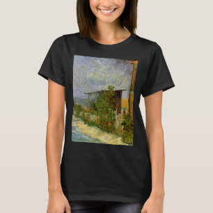 T-shirt Chemin Montmartre et tournesols par Vincent van Go