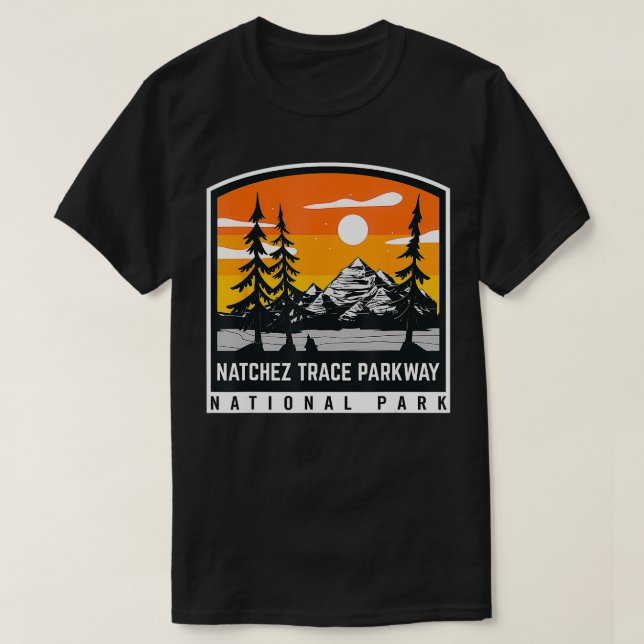 T-shirt Chemin national Pittoresque Natchez Trace Parkway (Design devant)
