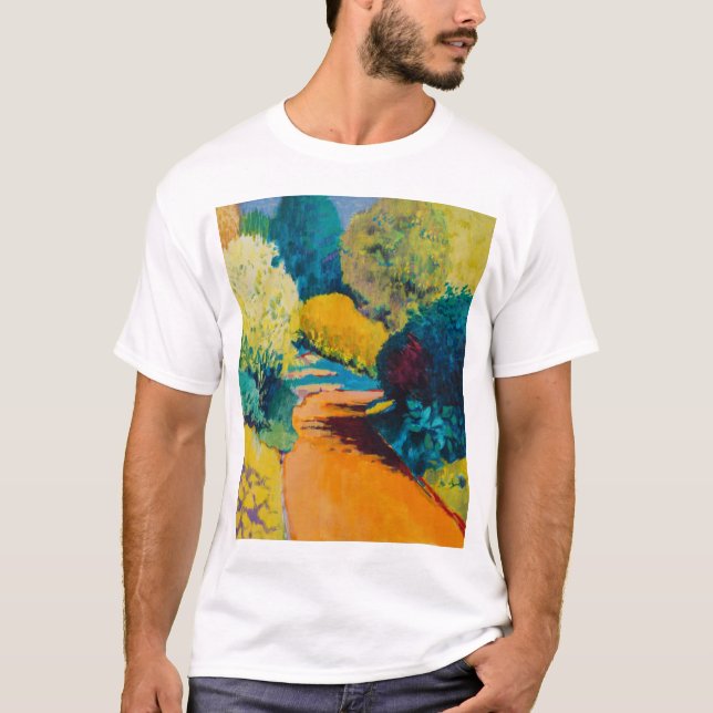 T-shirt Chemin orange (Devant)